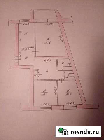 3-комнатная квартира, 72.2 м², 2/5 эт. на продажу в Клинцах Клинцы - изображение 1