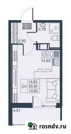 Квартира-студия, 20.3 м², 19/19 эт. на продажу в Мурино Мурино