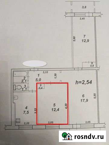 Комната 13 м² в 3-ком. кв., 7/9 эт. на продажу в Комсомольске-на-Амуре Комсомольск-на-Амуре - изображение 1