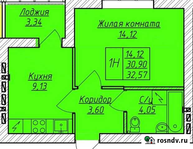 1-комнатная квартира, 33 м², 4/9 эт. на продажу в Стерлитамаке Стерлитамак - изображение 1