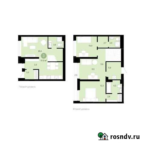 3-комнатная квартира, 94.4 м², 1/9 эт. на продажу в Тюмени Тюмень - изображение 1