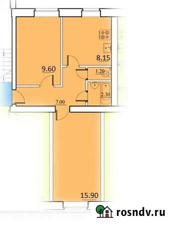 2-комнатная квартира, 46.5 м², 6/9 эт. на продажу в Пушкине Пушкин - изображение 1