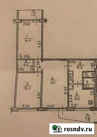 3-комнатная квартира, 64 м², 5/10 эт. на продажу в Саранске Саранск - изображение 1