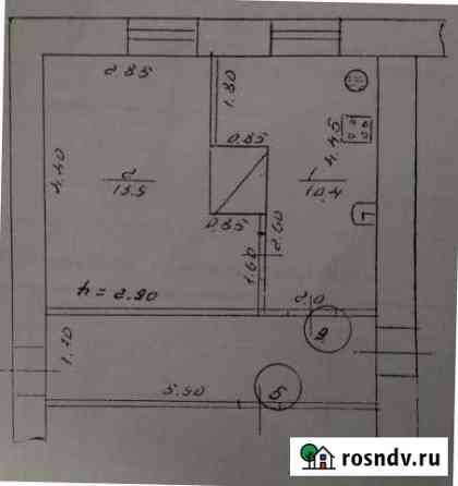 1-комнатная квартира, 24.3 м², 2/2 эт. на продажу в Касимове Касимов