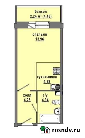 Квартира-студия, 30.1 м², 4/12 эт. на продажу в Отрадном Ленинградской области Отрадное - изображение 1