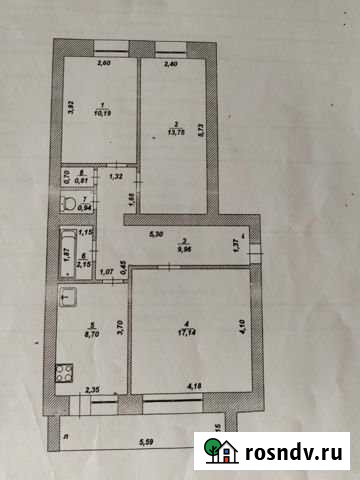 3-комнатная квартира, 64 м², 1/2 эт. на продажу в Димитровграде Димитровград - изображение 1