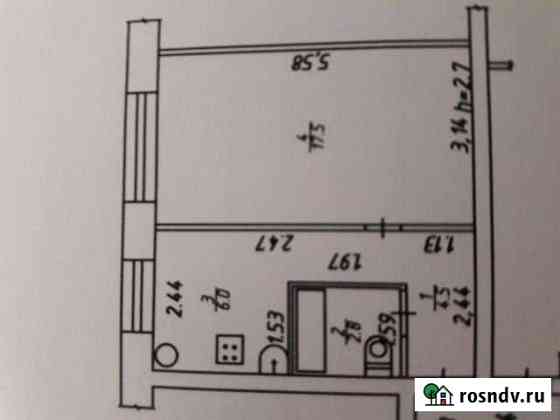 1-комнатная квартира, 31 м², 1/2 эт. на продажу в Тарусе Таруса