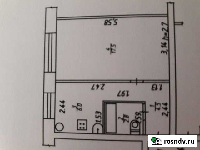 1-комнатная квартира, 31 м², 1/2 эт. на продажу в Тарусе Таруса - изображение 1