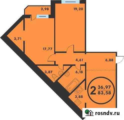 2-комнатная квартира, 83 м², 5/14 эт. на продажу в Тюмени Тюмень