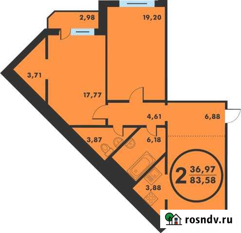2-комнатная квартира, 83 м², 5/14 эт. на продажу в Тюмени Тюмень - изображение 1