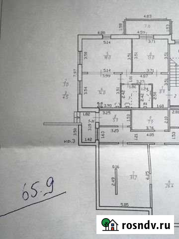 2-комнатная квартира, 66 м², 1/4 эт. на продажу в Кузьмоловском Кузьмоловский - изображение 1