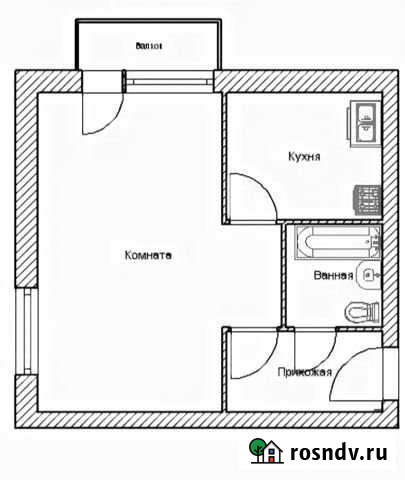 1-комнатная квартира, 31 м², 3/5 эт. на продажу в Северодвинске Северодвинск - изображение 1