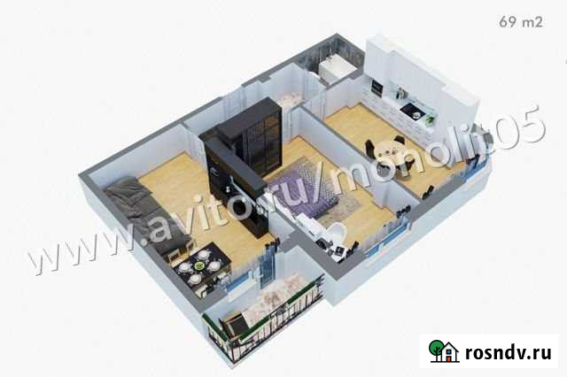 2-комнатная квартира, 69 м², 5/10 эт. на продажу в Махачкале Махачкала - изображение 1