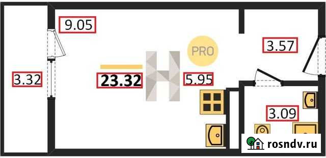 Квартира-студия, 24 м², 6/17 эт. на продажу в Ижевске Ижевск - изображение 1