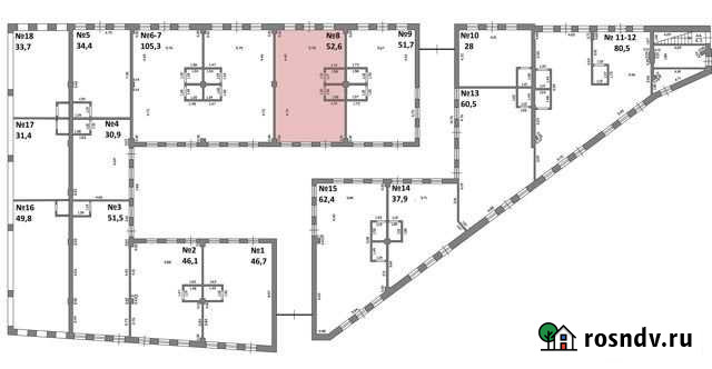 Помещение свободного назначения, 52.6 кв.м. Зеленоградск - изображение 1