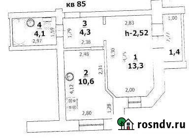 1-комнатная квартира, 32.3 м², 1/5 эт. на продажу в Козьмодемьянске Козьмодемьянск - изображение 1