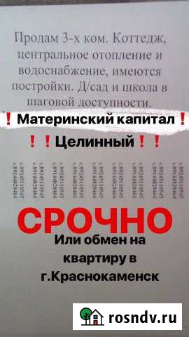 Дом 60 м² на участке 8 сот. на продажу в Краснокаменске Забайкальского края Краснокаменск - изображение 1