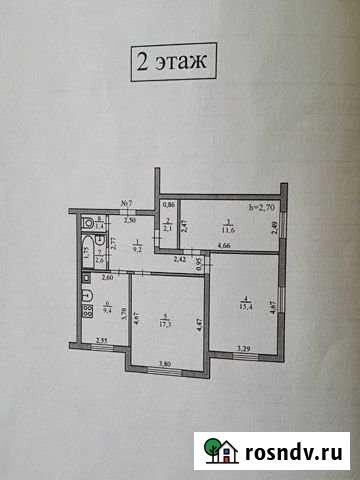 3-комнатная квартира, 77 м², 2/3 эт. на продажу в Пучеже Пучеж - изображение 1