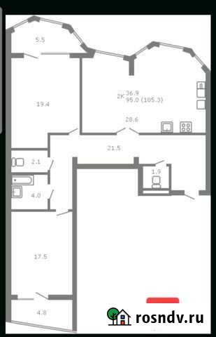 2-комнатная квартира, 98 м², 10/18 эт. на продажу в Иваново Иваново - изображение 1