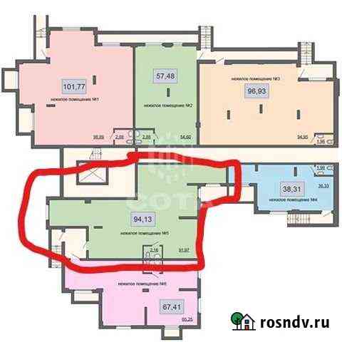 Продам помещение свободного назначения, 94.13 кв.м. Воронеж