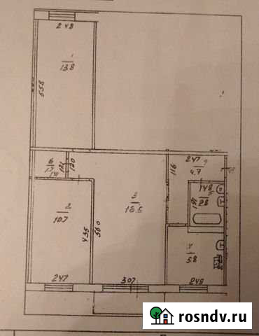 3-комнатная квартира, 58 м², 1/5 эт. на продажу в Кургане Курган - изображение 1
