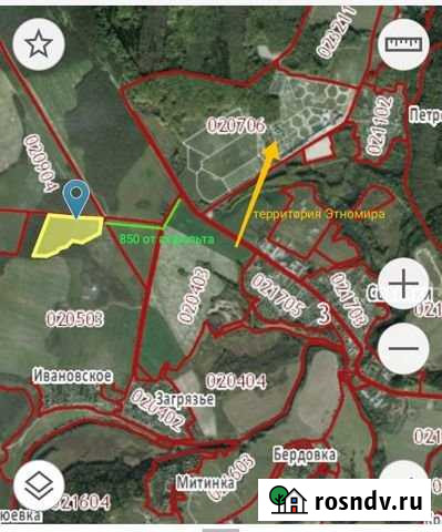 Участок СНТ, ДНП 1246 сот. на продажу в Боровске Боровск - изображение 1