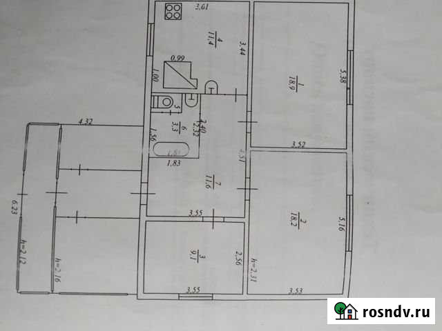 3-комнатная квартира, 73 м², 1/1 эт. на продажу в Объячево Объячево - изображение 1