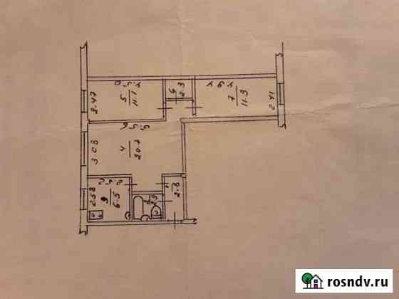 3-комнатная квартира, 58.2 м², 1/5 эт. на продажу в Омске Омск
