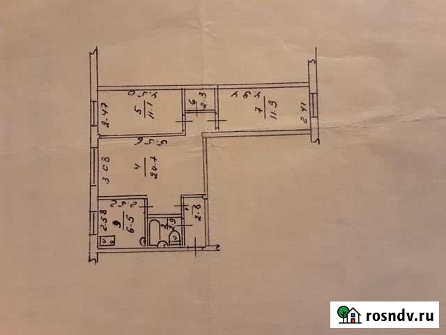 3-комнатная квартира, 58.2 м², 1/5 эт. на продажу в Омске Омск - изображение 1