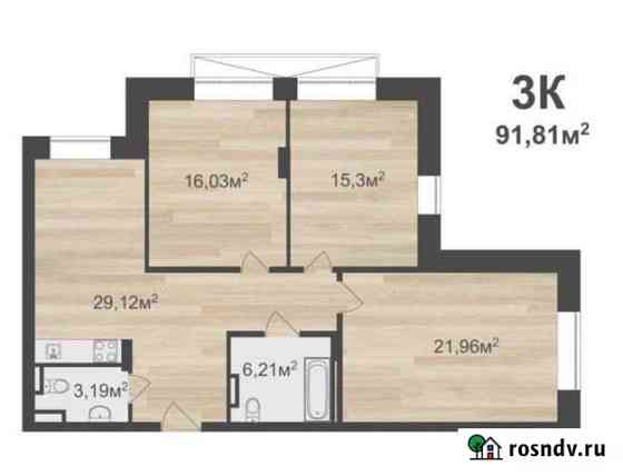 3-комнатная квартира, 91.8 м², 2/6 эт. на продажу в Нижнем Новгороде Нижний Новгород