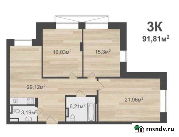 3-комнатная квартира, 91.8 м², 2/6 эт. на продажу в Нижнем Новгороде Нижний Новгород - изображение 1