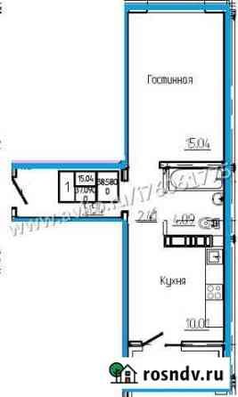 1-комнатная квартира, 38.6 м², 14/17 эт. на продажу в Оренбурге Оренбург