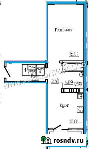 1-комнатная квартира, 38.6 м², 14/17 эт. на продажу в Оренбурге Оренбург - изображение 1
