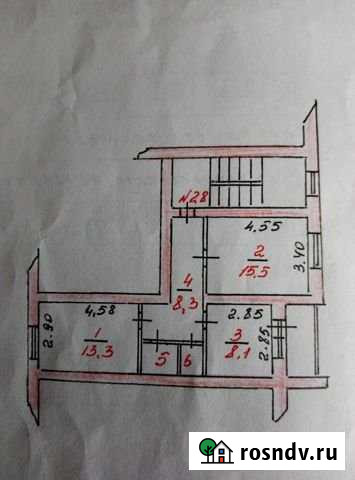 2-комнатная квартира, 50 м², 5/5 эт. на продажу в Звенигово Звенигово - изображение 1