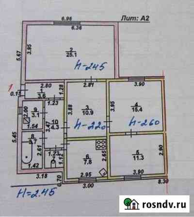 Дом 86.6 м² на участке 4 сот. на продажу в Лисках Лиски