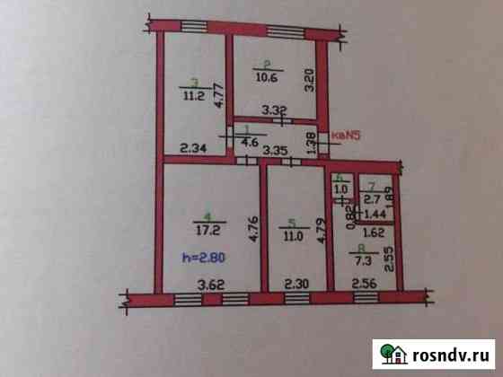 4-комнатная квартира, 66 м², 1/2 эт. на продажу в Ливнах Ливны