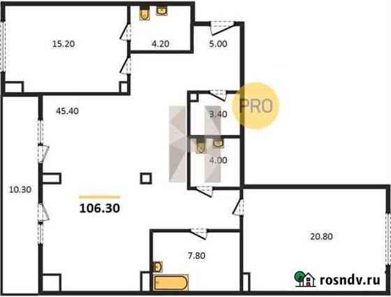 2-комнатная квартира, 106.3 м², 11/16 эт. на продажу в Челябинске Челябинск