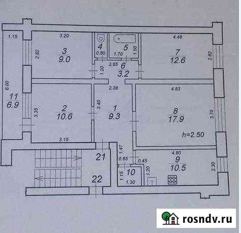 4-комнатная квартира, 78 м², 1/5 эт. на продажу в Зубцове Зубцов