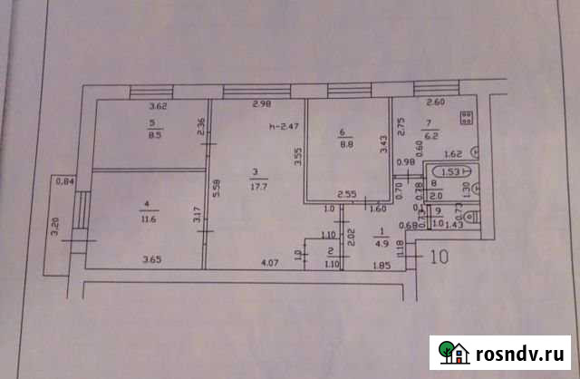 4-комнатная квартира, 61.8 м², 3/5 эт. на продажу в Вязьме Вязьма - изображение 1