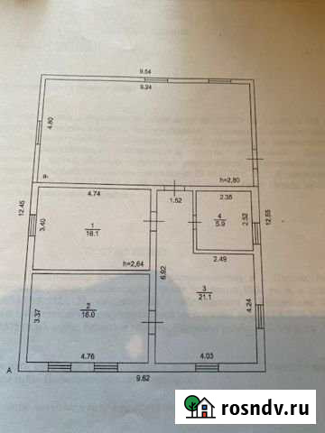 Дом 59.1 м² на участке 12.3 сот. на продажу на Полянах Поляны - изображение 1