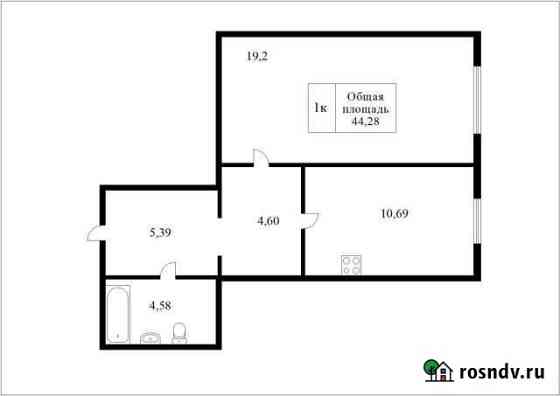 1-комнатная квартира, 48.1 м², 3/4 эт. на продажу в Томске Томск