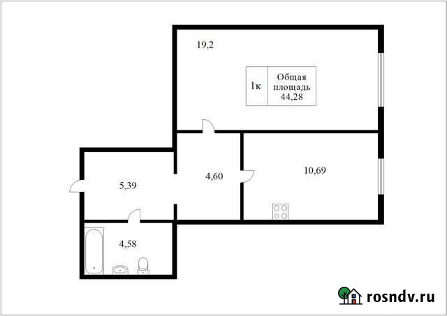 1-комнатная квартира, 48.1 м², 3/4 эт. на продажу в Томске Томск - изображение 1