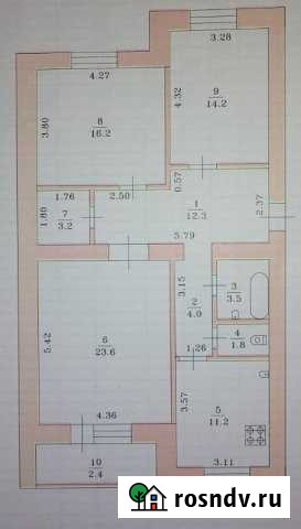 3-комнатная квартира, 95 м², 8/9 эт. на продажу в Бугульме Бугульма - изображение 1
