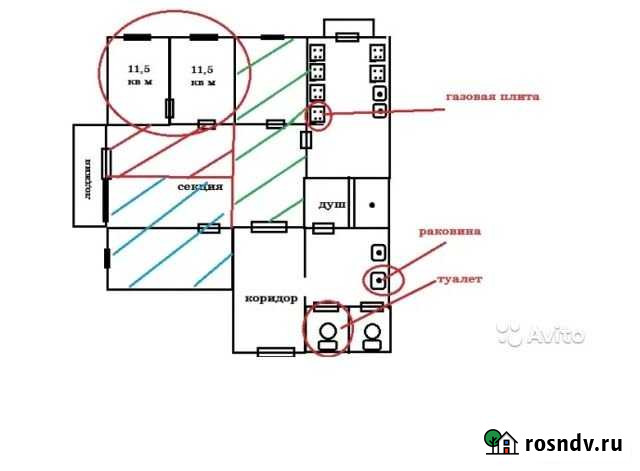 Комната 24 м² в 2-ком. кв., 2/5 эт. на продажу в Ефремове Ефремов - изображение 1