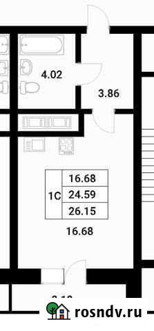 Квартира-студия, 26.2 м², 15/18 эт. на продажу в Мурино Мурино - изображение 1