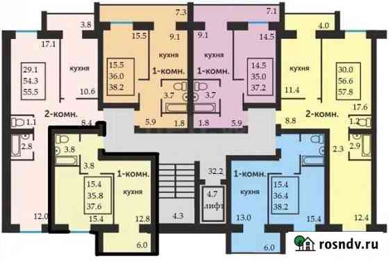 2-комнатная квартира, 55.5 м², 1/9 эт. на продажу в Чебоксарах Чебоксары