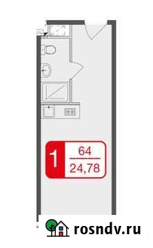 1-комнатная квартира, 24.8 м², 14/17 эт. на продажу в Новоивановском Новоивановское - изображение 1