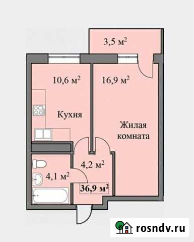 1-комнатная квартира, 38 м², 3/19 эт. на продажу в Тамбове Тамбов - изображение 1