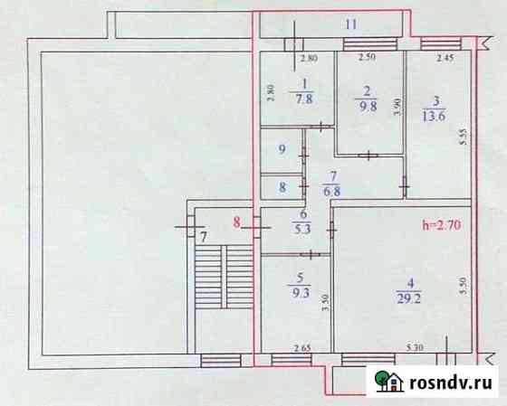 4-комнатная квартира, 85.7 м², 4/5 эт. на продажу в Сосновом Бору Сосновый Бор