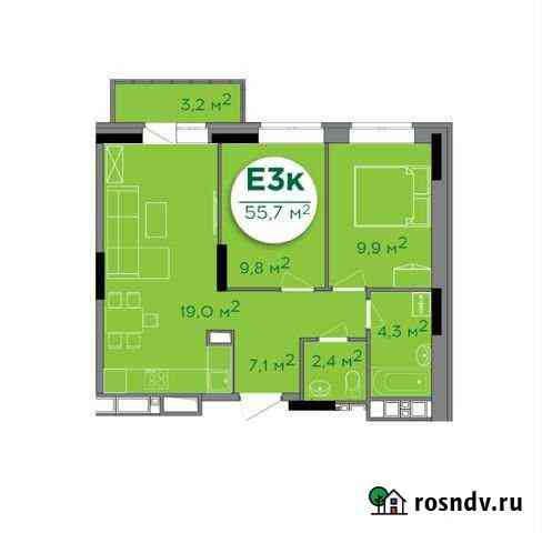 2-комнатная квартира, 55.7 м², 11/18 эт. на продажу в Ижевске Ижевск